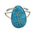 Southwestern Genuine Sterling Silver And Turquoise Jewelry Ring Size 8-1/2 YX70624