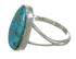 Southwest Authentic Sterling Silver And Turquoise Jewelry Ring Size 6-1/2 YX70627