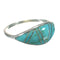 Silver And Turquoise Inlay Southwest Ring Size 5-3/4 YX70665
