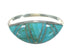 Silver And Turquoise Inlay Southwest Ring Size 5-3/4 YX70665