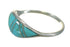 Silver And Turquoise Inlay Southwest Ring Size 5-3/4 YX70665