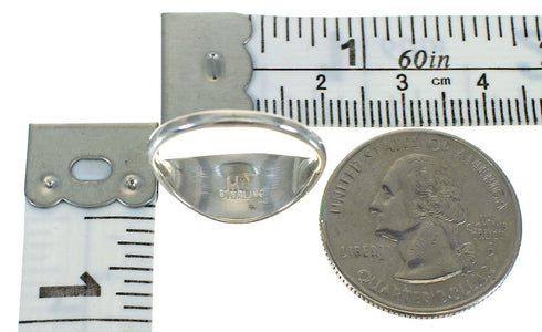 Silver And Turquoise Inlay Southwest Ring Size 5-3/4 YX70665