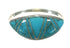 Genuine Sterling Silver And Turquoise Inlay Southwest Ring Size 5-1/4 YX70670