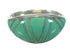 Turquoise Inlay And Silver Southwest Ring Size 4-3/4 YX70678