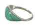 Turquoise Inlay And Silver Southwest Ring Size 4-3/4 YX70678