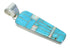 Turquoise And Opal Genuine Sterling Silver Southwestern Pendant WX63572