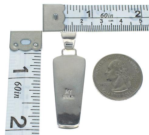 Genuine Sterling Silver And Turquoise Pendant MX63012
