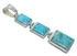 Southwest Turquoise Inlay Sterling Silver Pendant MX63053