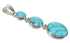 Sterling Silver Southwest Turquoise Jewelry Pendant MX63068