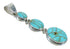Genuine Sterling Silver Southwest Turquoise Jewelry Pendant MX63069
