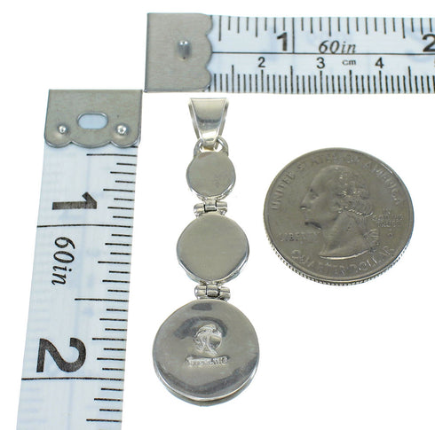 Genuine Sterling Silver Southwest Turquoise Jewelry Pendant MX63069