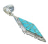Genuine Sterling Silver Turquoise Inlay Jewelry Pendant MX63091