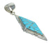 Sterling Silver Turquoise Inlay Southwest Jewelry Pendant MX63093