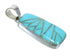 Sterling Silver Turquoise Inlay Jewelry Pendant MX63124