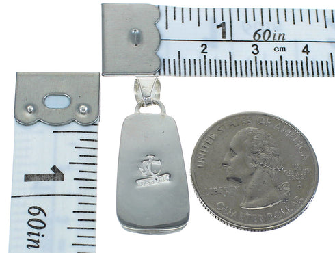 Sterling Silver Turquoise Inlay Jewelry Pendant MX63124