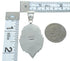 Southwest Multicolor Native American Village Design Silver Pendant MX64194