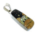 Silver Multicolor Native American Pueblo Design Pendant MX64327