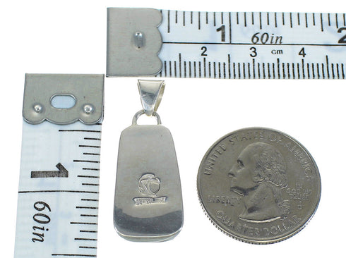 Silver Multicolor Native American Pueblo Design Pendant MX64327