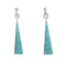 Sterling Silver Southwest Turquoise Post Dangle Earrings MX63259