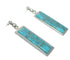 Genuine Sterling Silver Southwest Turquoise Post Dangle Earrings MX63355