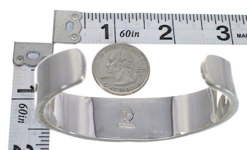 Southwest Genuine Sterling Silver Turquoise Bracelet VX63323