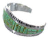 Southwest Sterling Silver Turquoise Heavy Bracelet VX63337