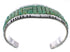 Southwest Sterling Silver Turquoise Inlay Heavy Bracelet VX63369