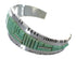 Southwest Genuine Sterling Silver Turquoise Inlay Heavy Bracelet VX63466