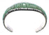 Southwest Genuine Sterling Silver Turquoise Inlay Heavy Bracelet VX63466