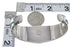 Southwest Genuine Sterling Silver Turquoise Inlay Heavy Bracelet VX63466