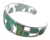 Sterling Silver Turquoise Inlay Cuff Bracelet Jewelry VX63346