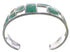 Sterling Silver Turquoise Inlay Cuff Bracelet Jewelry VX63346