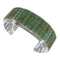 Substantial Sterling Silver Turquoise Inlay Cuff Bracelet Jewelry VX63350