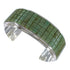 Substantial Sterling Silver Turquoise Inlay Cuff Bracelet Jewelry VX63350