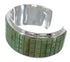 Substantial Sterling Silver Turquoise Inlay Cuff Bracelet Jewelry VX63350