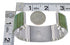 Substantial Sterling Silver Turquoise Inlay Cuff Bracelet Jewelry VX63350