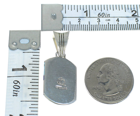 Sterling Silver Turquoise Mulitcolor Southwest Pendant MX65458