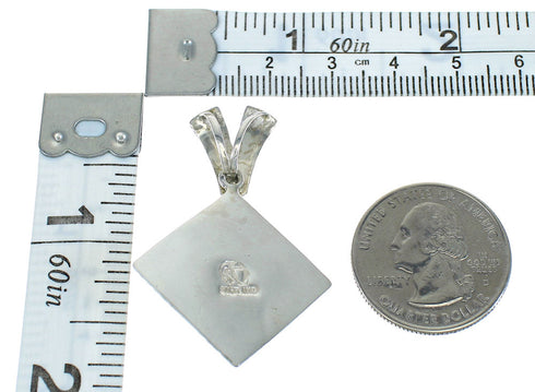 Silver Multicolor Southwest Pendant MX65536
