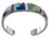 Multicolor Sterling Silver Jewelry Heavy Bracelet VX63223
