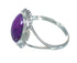 Southwest Sterling Silver And Magenta Turquoise Ring Size 5-1/2 VX64000