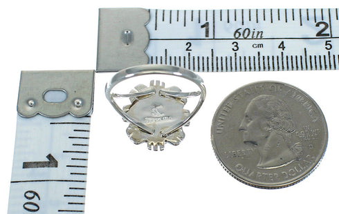 Southwest Sterling Silver And Magenta Turquoise Ring Size 5-1/2 VX64000