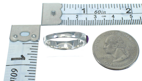 Southwest Magenta Turquoise Genuine Sterling Silver Ring Size 5-1/2 VX64023