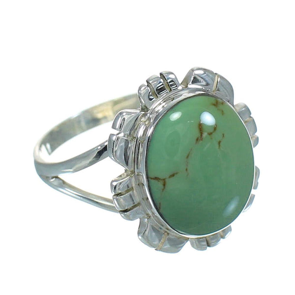 Turquoise Genuine Sterling Silver Jewelry Ring Size 5-3/4 VX64117