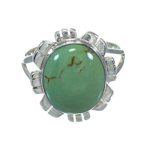 Turquoise Genuine Sterling Silver Jewelry Ring Size 5-3/4 VX64117