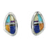Southwest Multicolor Genuine Sterling Silver Post Earrings WX78759