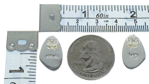 Southwest Multicolor Genuine Sterling Silver Post Earrings WX78759