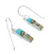Native American Village Design Silver Multicolor Hook Dangle Earrings WX79077
