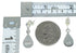 Native American Village Design Silver Multicolor Tear Drop Post Dangle Earrings WX79085