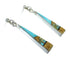 Silver Multicolor Native American Village Design Post Dangle Earrings WX79093