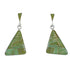 Genuine Sterling Silver Turquoise Inlay Southwestern Post Dangle Earrings